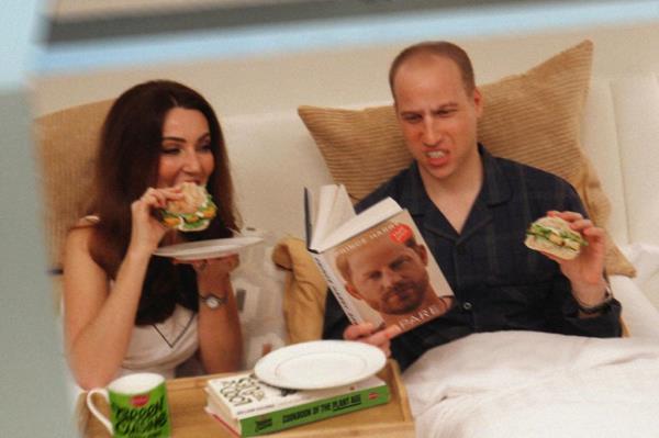 为什么威廉王子和凯特会在床上读哈里的《备用》