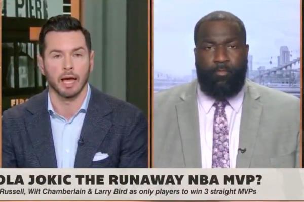 JJ Redick and Kendrick Perkins on ESPN's "First Take." 
