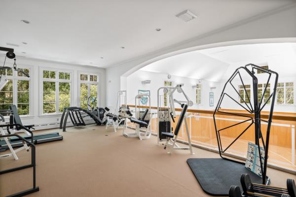 The fitness room.