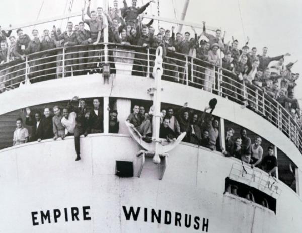 Empire Windrush brought one of the first large groups of post-war West Indian immigrants to the United Kingdom, carrying 1,027 passengers and two stowaways on a voyage from Jamaica to Lo<em></em>ndon in 1948. 802 of these passengers gave their last country of residence as somewher<em></em>e in the Caribbean: of these, 693 intended to settle in the United Kingdom. (Photo by: Universal History Archive/Universal Images Group via Getty Images)